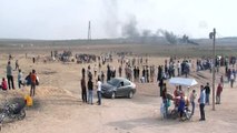 Filistinliler gösteri için Gazze sınırında toplanıyor (3) - GAZZE