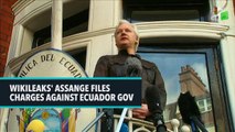 Wikileaks' Assange Files Charges Against Ecuador Gov