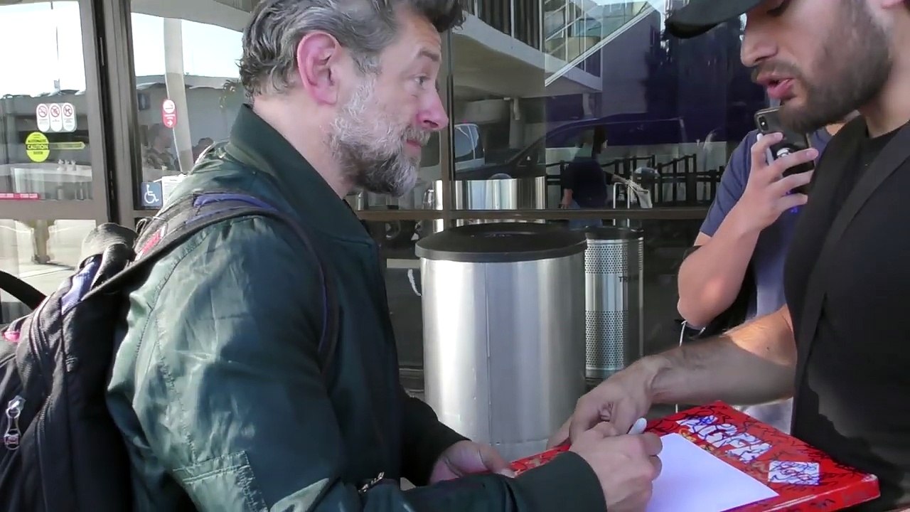 Andy Serkis Makes Time For Fans Before Catching His Flight