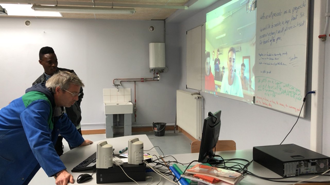 Des lycéens de Mézeray-Gabriel en visio-conférence avec l’Espagne pour un projet Erasmus +
