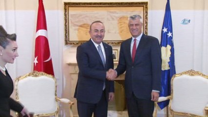 - Bakan Çavuşoğlu, Kosova Cumhurbaşkanı Thaçi ile görüştü
