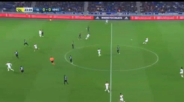 Lyon 1 - 0 Nimes 19/10/2018 Dembele M. (Marcelo), Lyon Super Amazing Goal 24 ' HD Full Screen FRANCE: Ligue 1 - Round 10 .