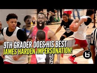 9th Grader Does His Best James Harden Impersonation! Keyonte George Destroying Pangos Camp!