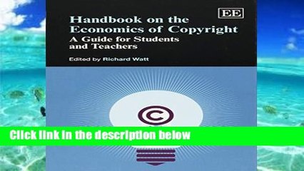 Best product  Handbook on the Economics of Copyright: A Guide for Students and Teachers (Elgar