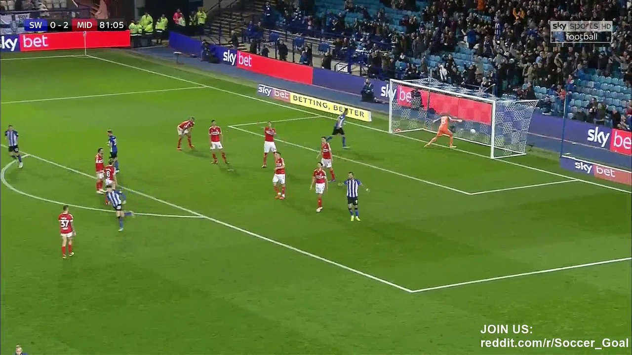 Adam Reach Goal HD - Sheffield Wednesday 1 - 2 Middlesbrough - 19.10.2018 (Full Replay)