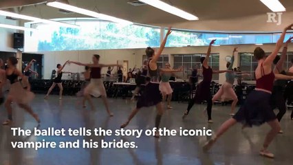 Nevada Ballet Theatre rehearses for "Dracula" at The Smith Center