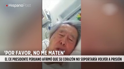 Vea la súplica que Fujimori grabó en la cama donde está internado