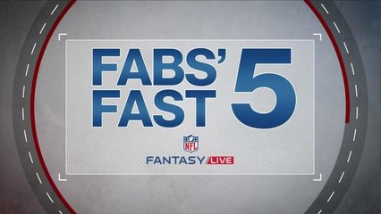Fabs' Fast 5: Under the Radar Slot Receivers | NFL Fantasy Live