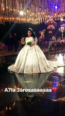 شاهد .. أول فيديو للفنانة شيماء سيف بفستان الزفاف