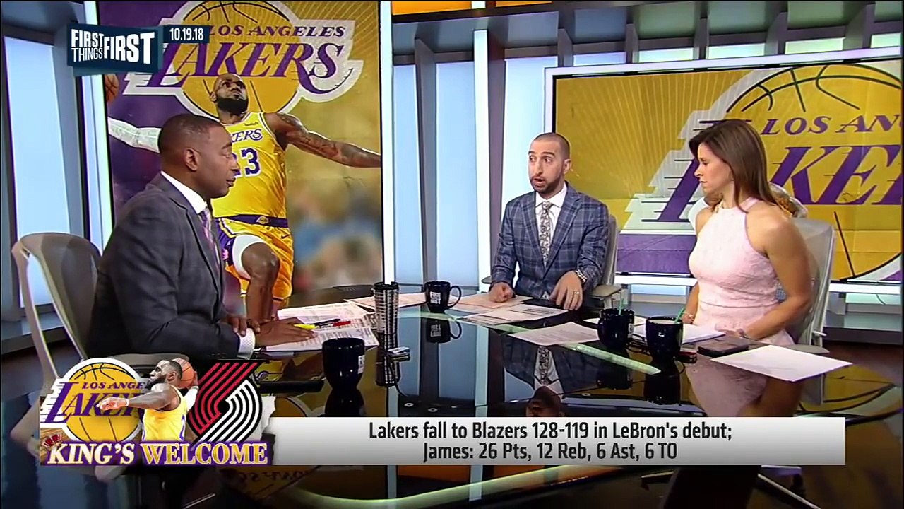 Nick Wright breaks down LeBron's Lakers debut | NBA | FIRST THINGS FIRST