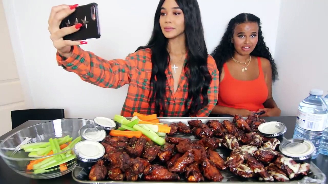 CHICKEN WINGS MUKBANG!