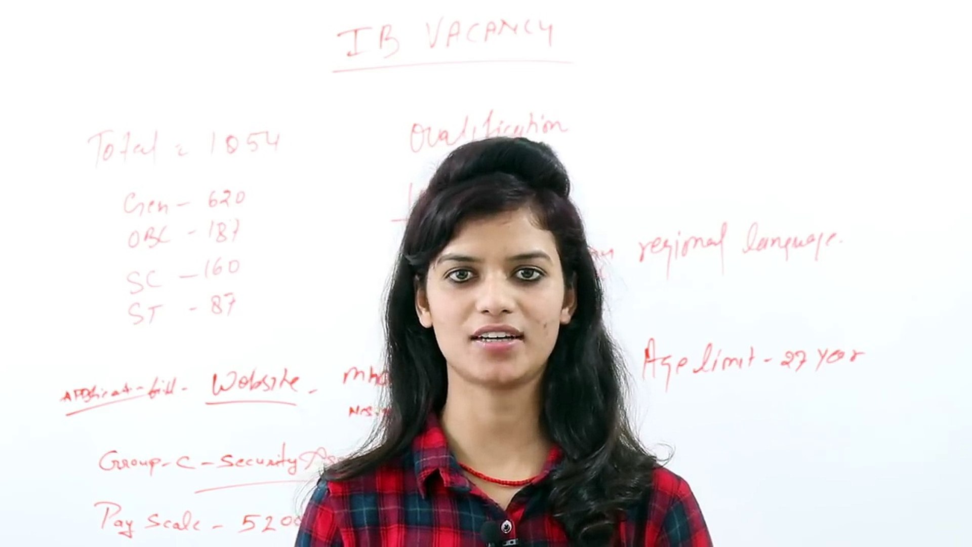 latest news 1054 vacancy in IB know more