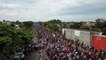 Honduran migrant caravan approaches Mexican border