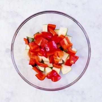 Cheesy Baked Penne with Roasted Vegetables
