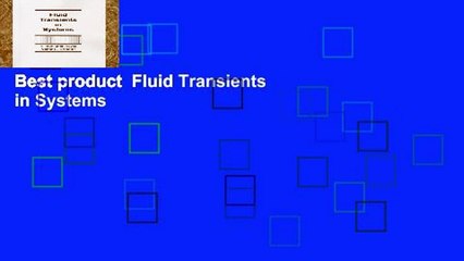 Best product  Fluid Transients in Systems