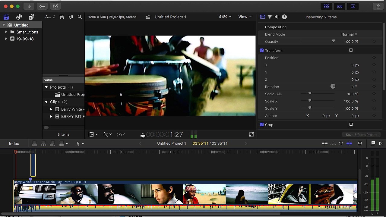 Barry White - Let The Music Play [Projeto Mocha Pro]