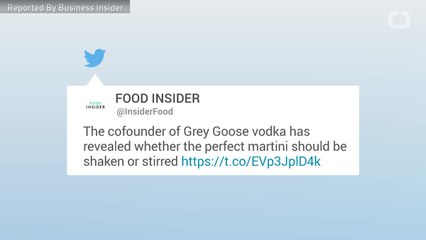 Grey Goose Cofounder Reveals If A Martini Should Be Shaken Or Stirred