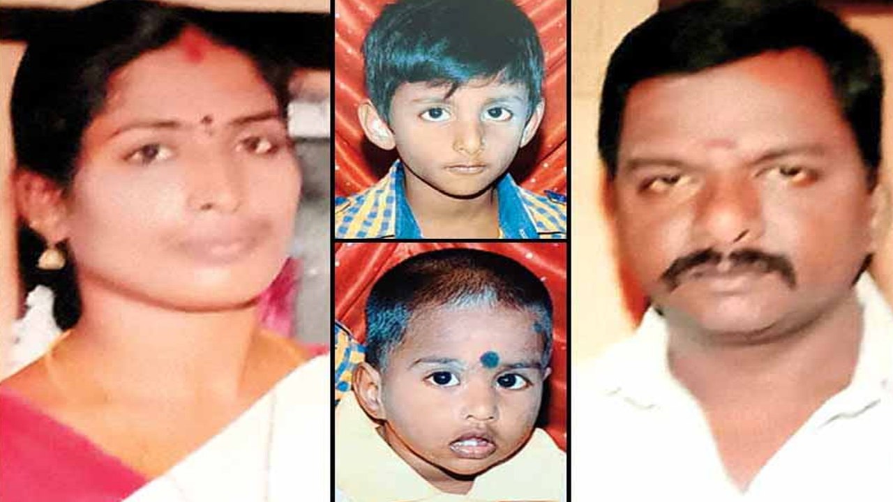 இறந்த மகனுக்கு கேக் வெட்டி பிறந்த நாள் கொண்டாடி...