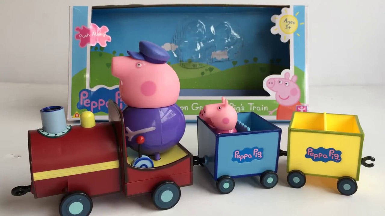 Peppa Pig on Grandpa Pig's Train - Unboxing Demo Review - video Dailymotion