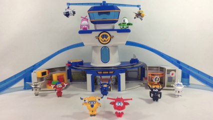 Super Wings World Airport Playset w Jett Donnie Mini Transforming 출동슈퍼윙스  || Keith's Toy Box