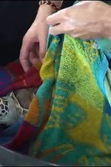 Releasing an injured sea turtle back into the wild in the Maldives