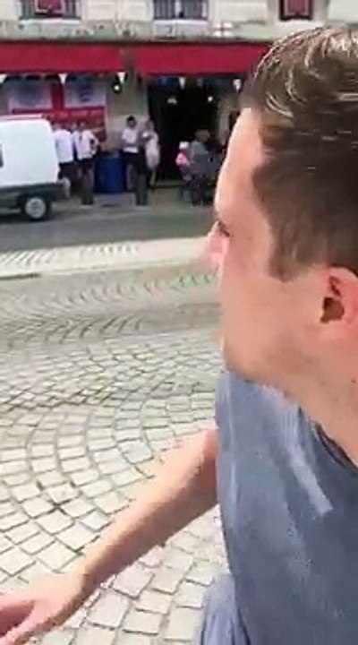 reports on the violence that happened in a bar in France during the Euros