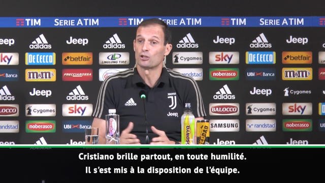 Juventus - Allegri : Ronaldo est à la disposition de l'équipe