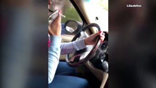 Texas mom spanks teen son after he took off in her BMW
