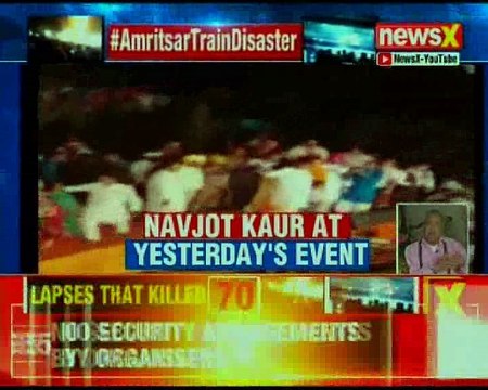 Amritsar train accident: Video shows Navjot Kaur Sidhu present at Dussehra event near Joda Phatak