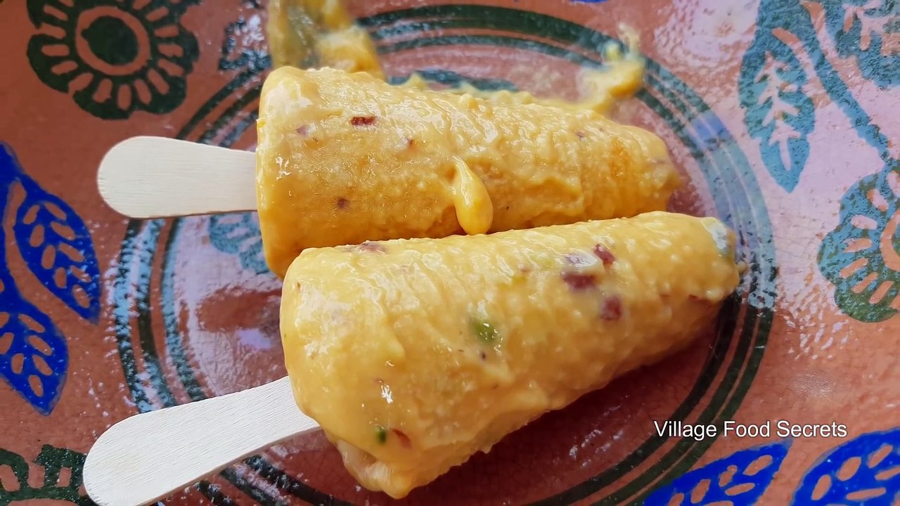Mango Kulfi - Mango Malai kulfi Recipe by Mubashir Saddique - Village Food Secrets