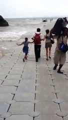 wold first floating walk bridge