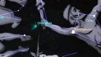 Así será la lluvia de estrellas de las ORIÓNIDAS el resto de meteoroides del COMETA Halley