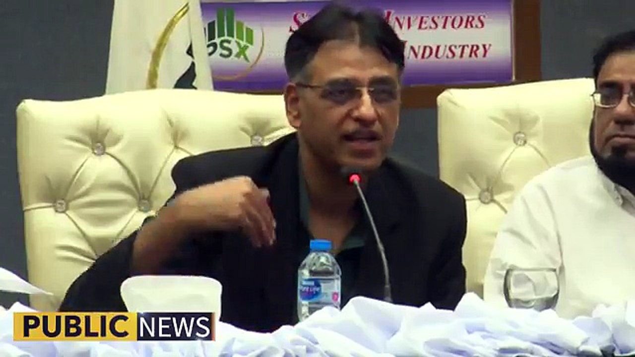 Finance Minister Asad Umar addresses an event in Pakistan Stock Exchange _ 20th October 2018
