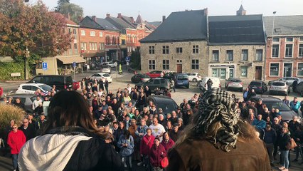 Ecaussinnes : rassemblement en soutien à Sébastien Deschamp