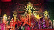 Sumona Chakravarti, Sharbani Mukherjee and Jaya Bachchan at North Bombay Sarbojanin Durga Puja Pandal