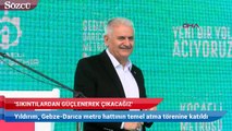 TBMM Başkanı Yıldırım, Gebze-Darıca metro hattının temel atma törenine katıldı