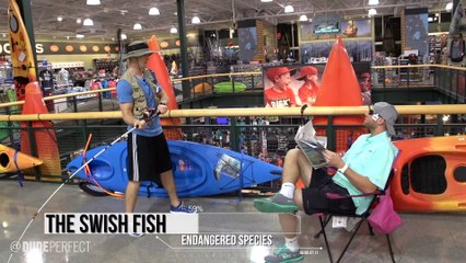 Kayaking Down an Escalator