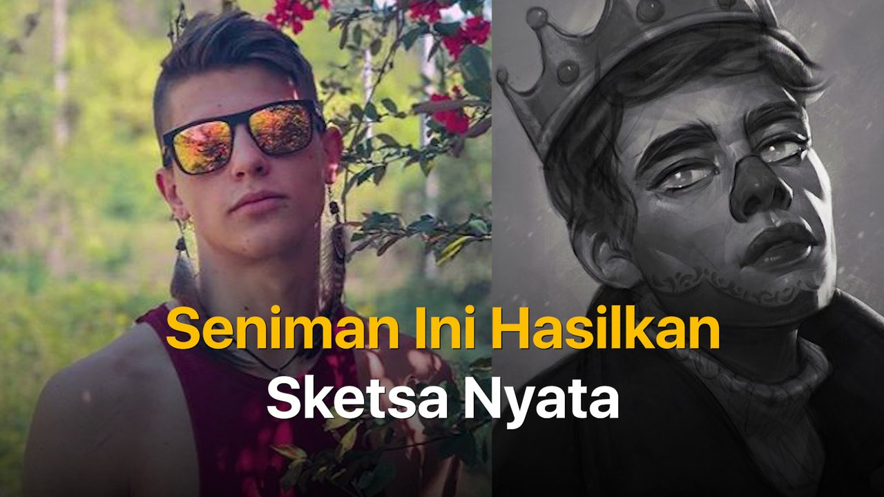 Seniman Ini Hasilkan Sketsa Nyata