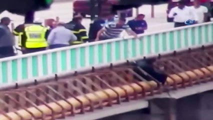 İntihar girişiminden yaka paça çekerek böyle kurtardılar