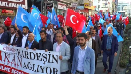 Nevşehir'de Doğu Türkistan için yürüyüş düzenlendi