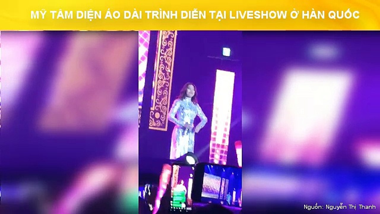 Mỹ Tâm Diện Áo Dài Trình Diễn Tại Liveshow Ở Hàn Quốc