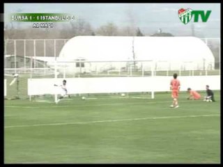 Bursapor 2-1 İstanbul BB A2 Maçı (İlk Yarı Özeti) (23.12.2009)