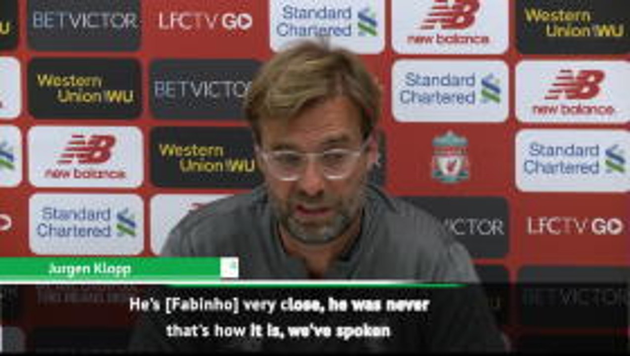 Fabinho is 'very close' to starting for Liverpool - Klopp