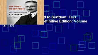 Best product  The Road to Serfdom: Text And Documents--The Definitive Edition: Volume 2 (The