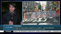 España: Pablo Iglesias visita a Oriol Junqueras en prisión