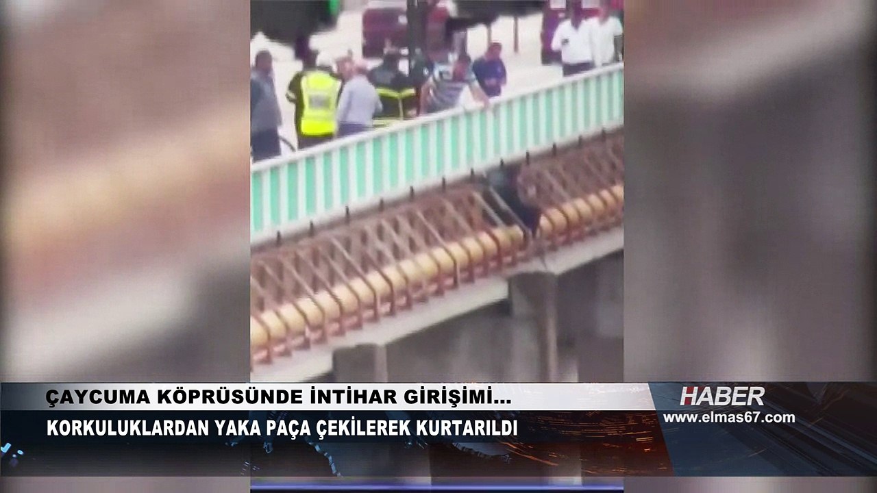 Köprüde intihar girişimi... Son anda kurtarıldı