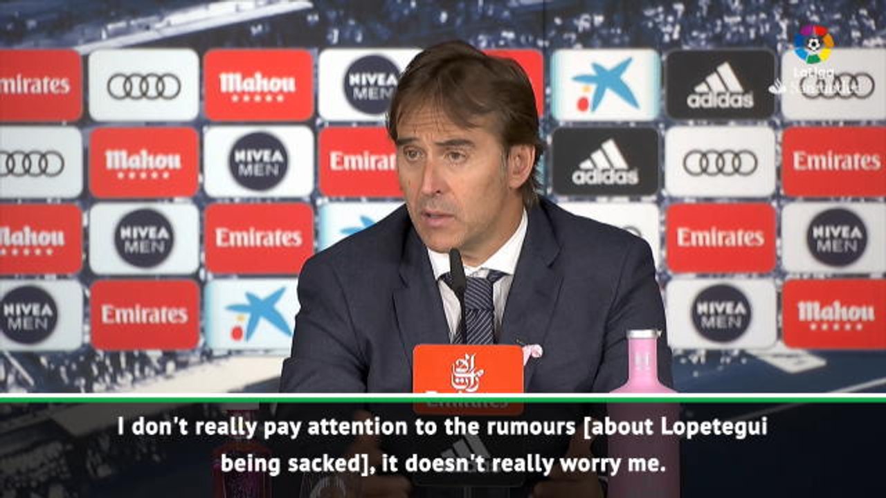 Lopetegui unfazed by sacking rumours after latest Real Madrid defeat