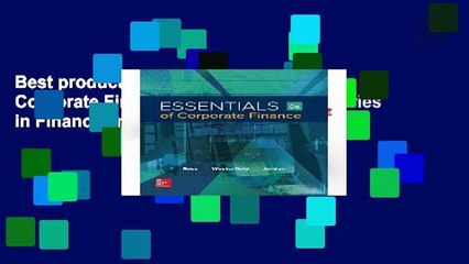 Best product  Essentials of Corporate Finance (Mcgraw-hill/Irwin Series in Finance, Insurance, and