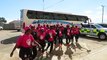 ZAMBIA ARRIVES AT MATCH VENUE IN HIGH SPIRITSThe Zambia Women National Team has arrived at the Wolfson Stadium ahead of their opening match against Lesotho th