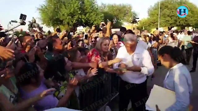 El presidente electo, Andrés Manuel López Obrador, inicia gira del agradecimiento en Mexicalli